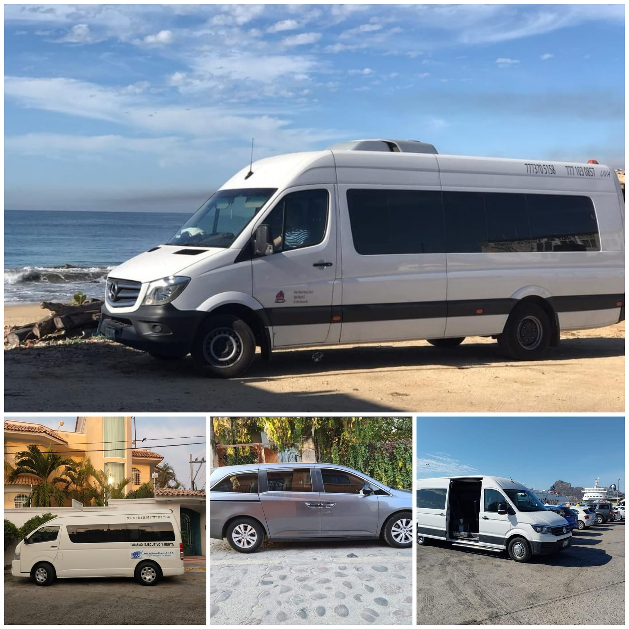 Carretera con vista al mar